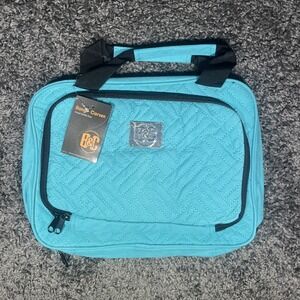 Banging Carson Long Hanging Travel Bag With Pockets Turquoise New